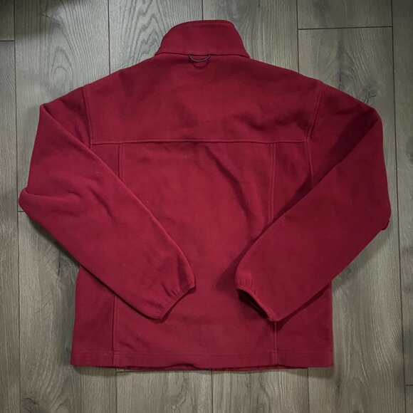 LL Bean Red Full Zip Fleece Men's Small Regular - Picture 3 of 3